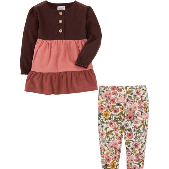 Mud Pie Matching Sets Mud Pie Toddler Girl Two Piece Set Corduroy